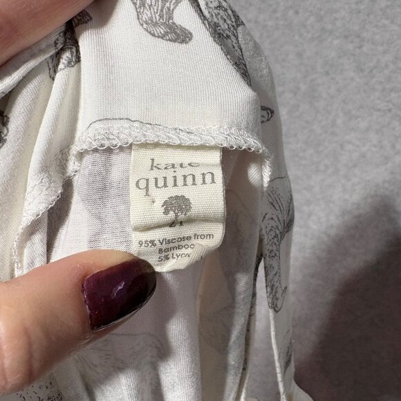 Kate Quinn One Piece 2T Romper Bamboo Bears White Jumpsuit - Picture 3 of 5